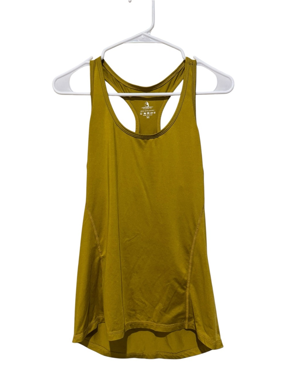 Women’s Mustard Racerback Muscle Tank‎ - Performance Activewear